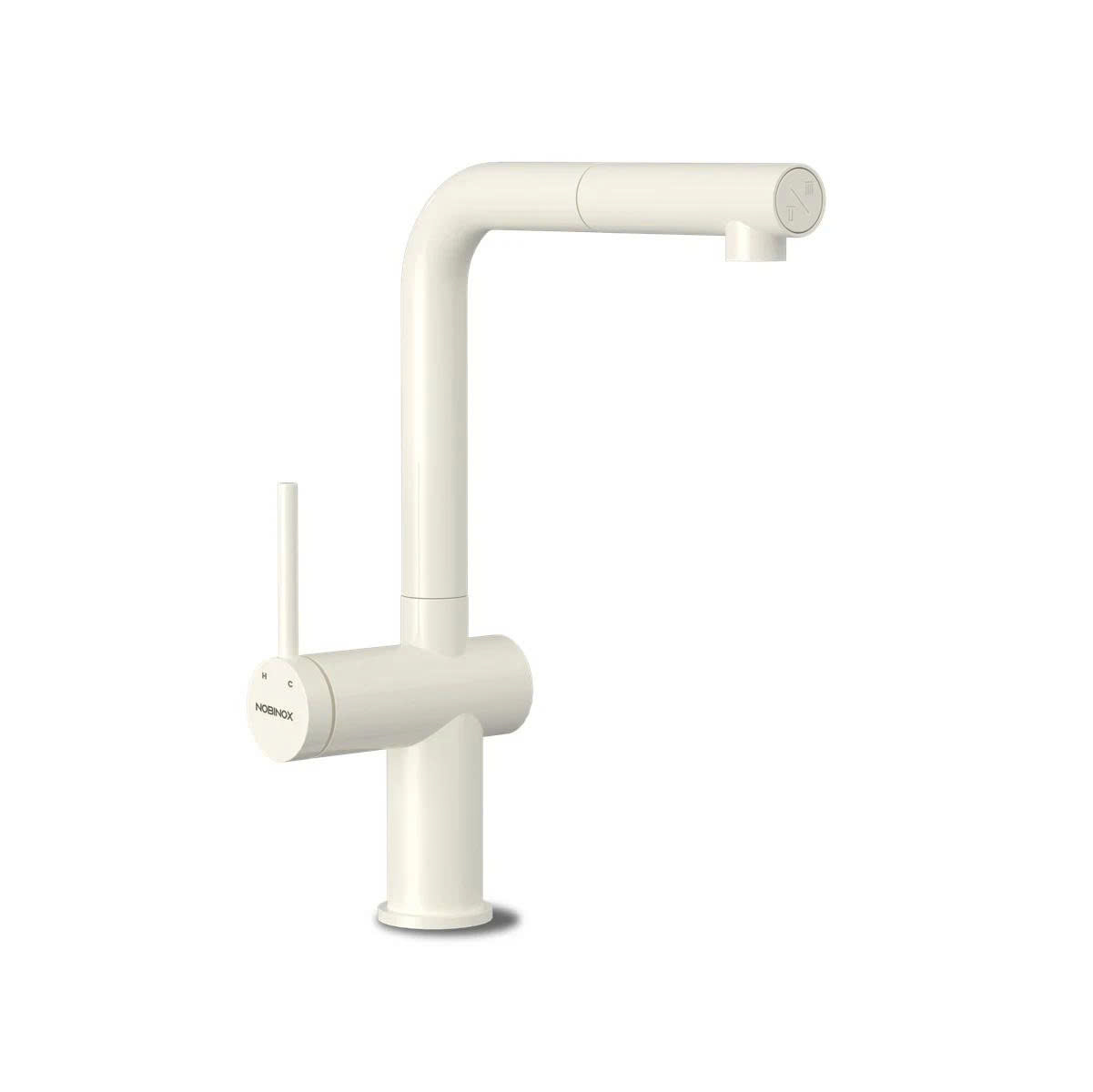 VÒI RỬA BÁT DÂY RÚT NOBINOX BIANCO NX602