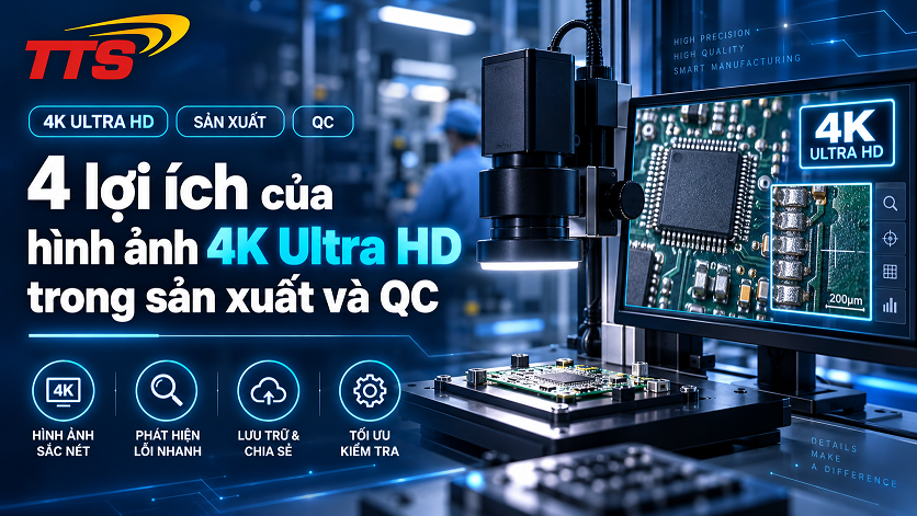 4 lợi ích của hình ảnh 4K Ultra HD trong sản xuất và QC