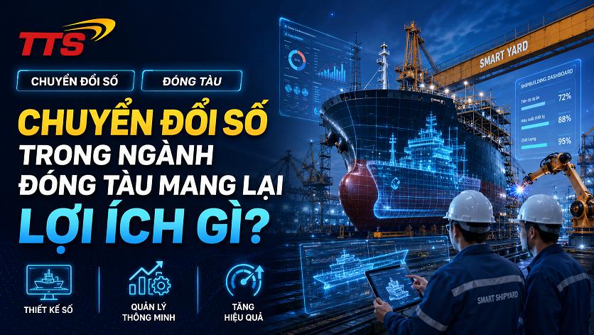 Chuyển đổi số trong ngành đóng tàu mang lại lợi ích gì?