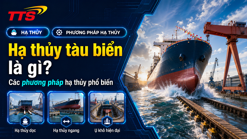 Hạ thủy tàu biển là gì? Các phương pháp hạ thủy phổ biến