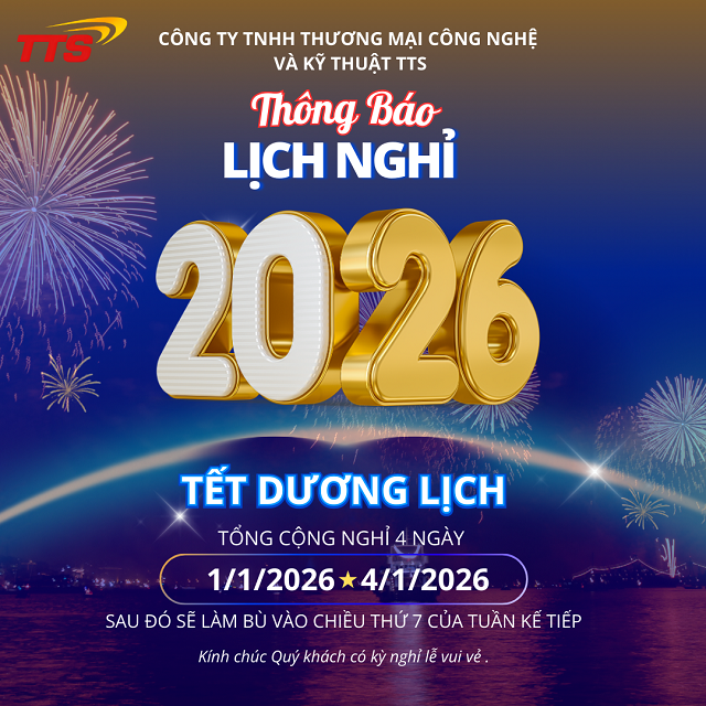 Thư chúc mừng năm mới 2026 & Thông báo lịch nghỉ Tết Dương lịch