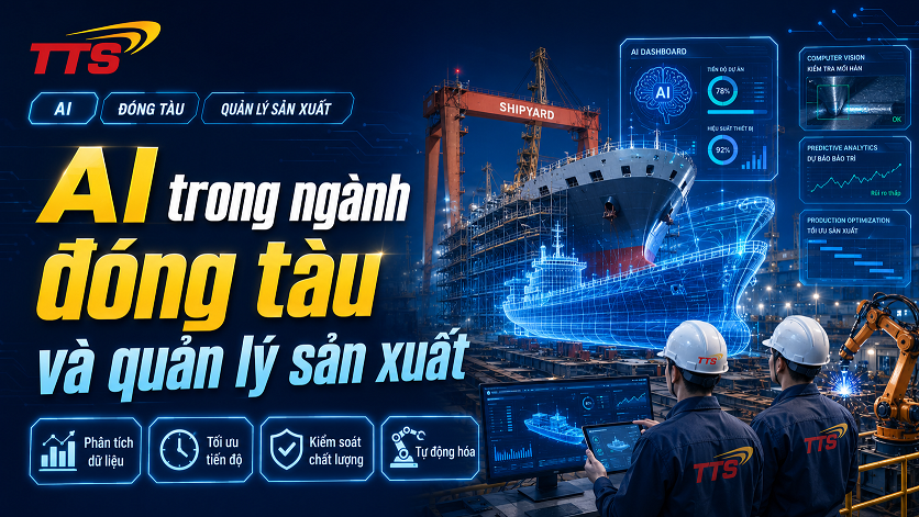 AI trong ngành đóng tàu và quản lý sản xuất