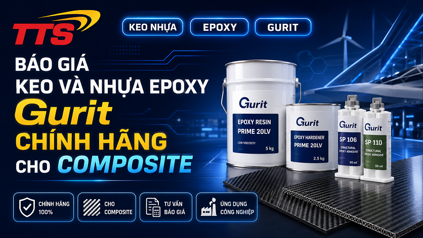 Báo giá keo và nhựa epoxy Gurit chính hãng cho composite