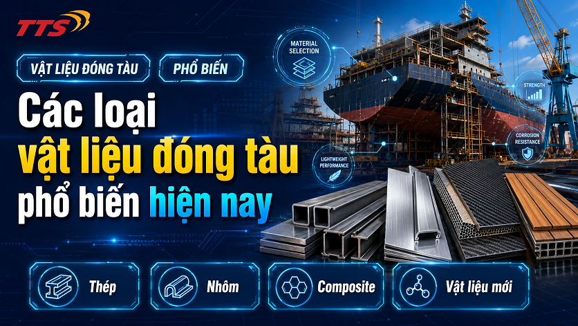 Các loại vật liệu đóng tàu phổ biến hiện nay