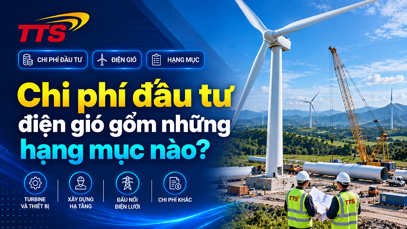 Chi phí đầu tư điện gió gồm những hạng mục nào?