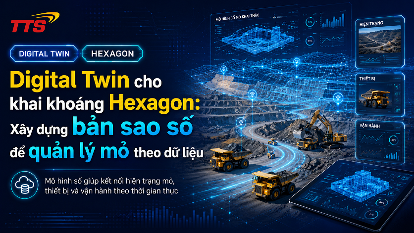 Digital Twin cho khai khoáng Hexagon: Xây dựng bản sao số để quản lý mỏ theo dữ liệu