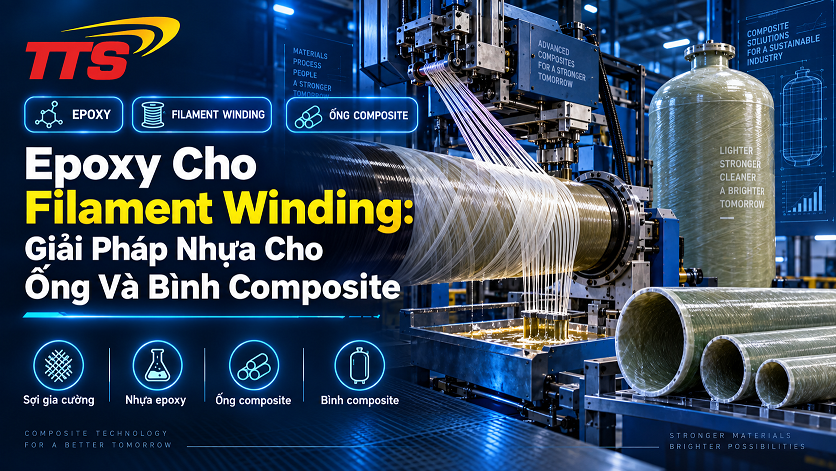Epoxy Cho Filament Winding: Giải Pháp Nhựa Cho Ống Và Bình Composite