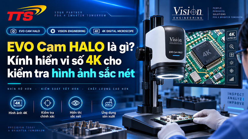 EVO Cam HALO là gì? Kính hiển vi số 4K cho kiểm tra hình ảnh sắc nét