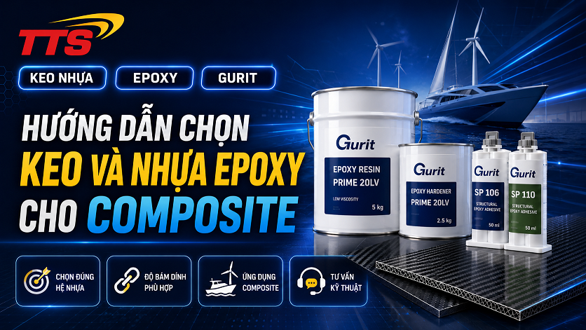Hướng dẫn chọn keo và nhựa epoxy cho composite
