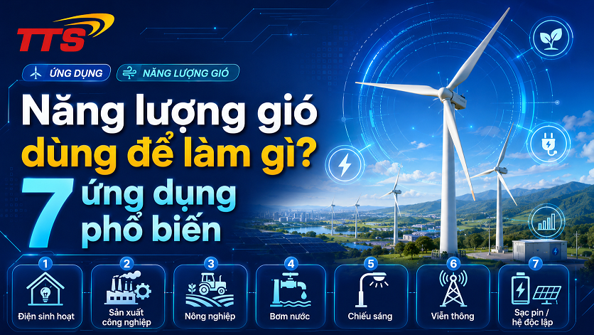 Năng lượng gió dùng để làm gì? 7 ứng dụng phổ biến