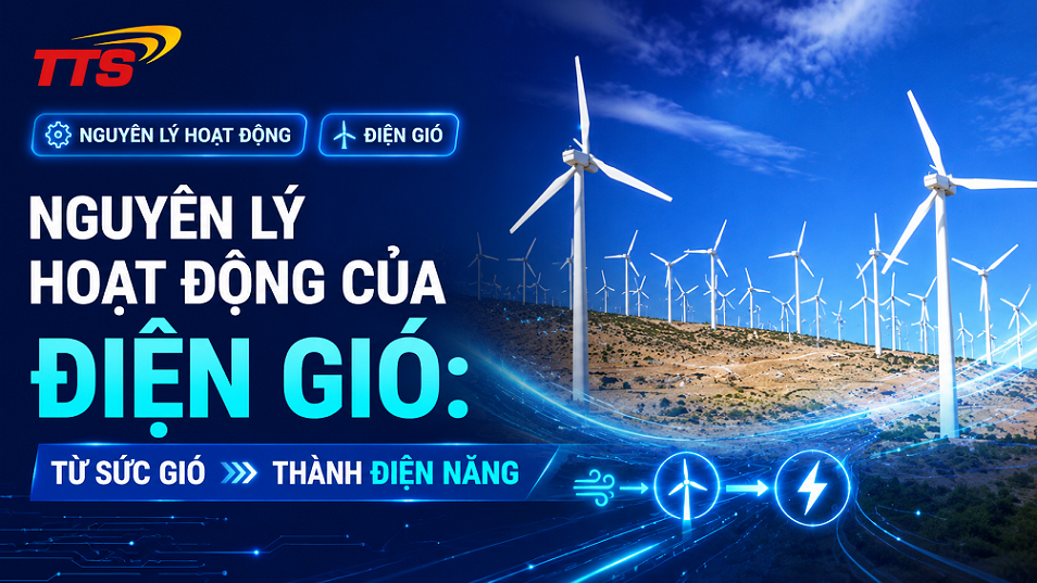 Nguyên lý hoạt động của điện gió: Từ sức gió thành điện năng