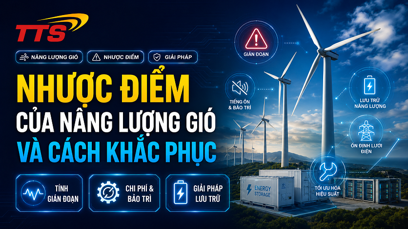 Nhược điểm của năng lượng gió và cách khắc phục