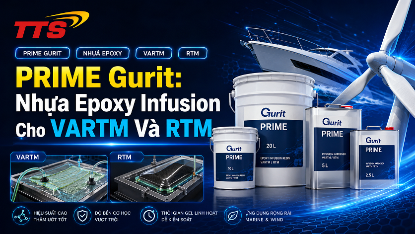 PRIME Gurit: Nhựa Epoxy Infusion Cho VARTM Và RTM