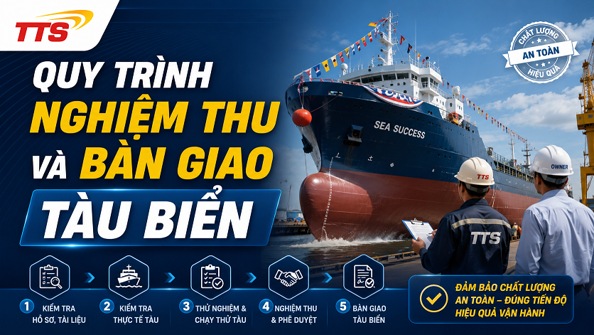 Quy trình nghiệm thu và bàn giao tàu biển