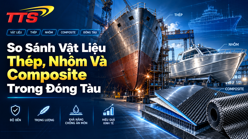 So Sánh Vật Liệu Thép, Nhôm Và Composite Trong Đóng Tàu