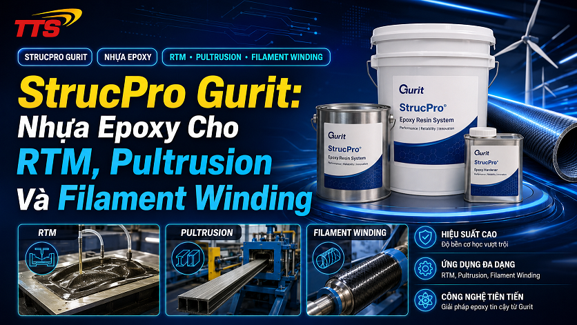 StrucPro Gurit: Nhựa Epoxy Cho RTM, Pultrusion Và Filament Winding