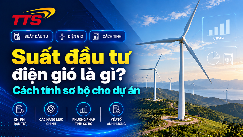 Suất đầu tư điện gió là gì? Cách tính sơ bộ cho dự án
