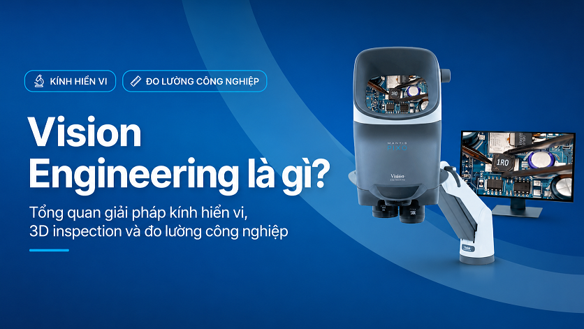 Vision Engineering là gì? Tổng quan giải pháp kính hiển vi, 3D inspection và đo lường công nghiệp