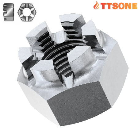 Đai Ốc xẻ rãnh Din 935