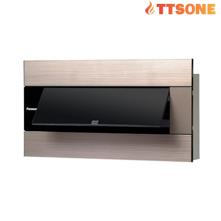 Tủ Điện Âm Tường Mặt Che Trong Suốt 24 Đường Màu Vàng Ánh Kim  PANASONIC BQDX24G11A