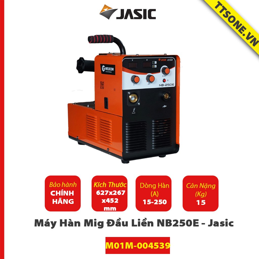 Máy Hàn Mig Đầu Liền NB250E - Jasic - Chính Hãng