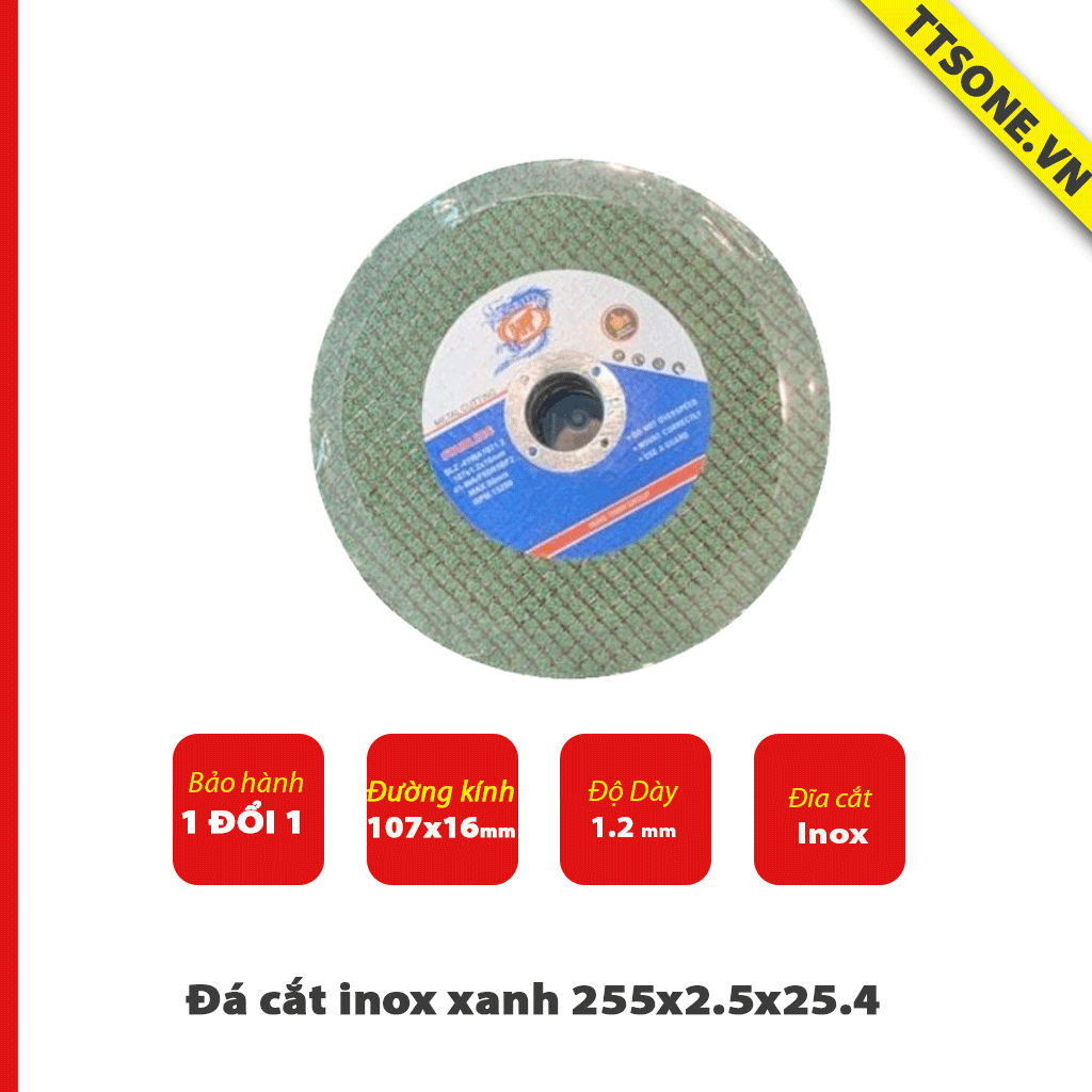 Đá cắt inox xanh 255x2.5x25.4 SLZ-41WA355.25