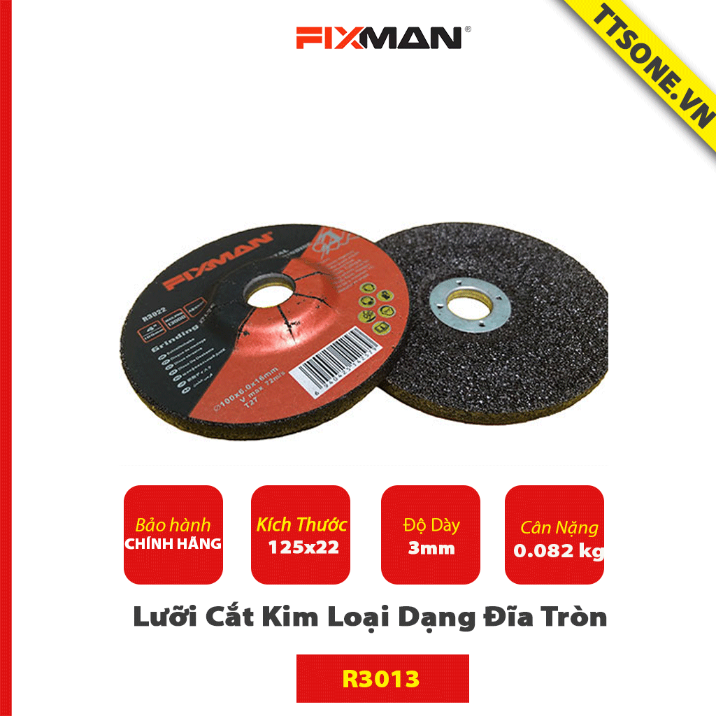 Lưỡi Cắt Kim Loại Dạng Đĩa Tròn FIXMAN R3013 Chính Hãng