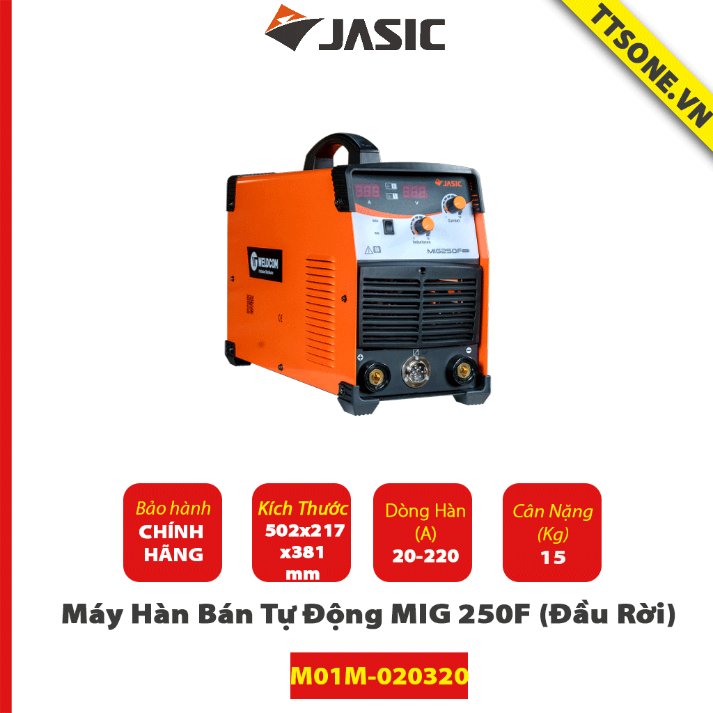 Máy Hàn Bán Tự Động MIG 250F (Đầu Rời, Điện Áp 380)(tp5) - Chính Hãng