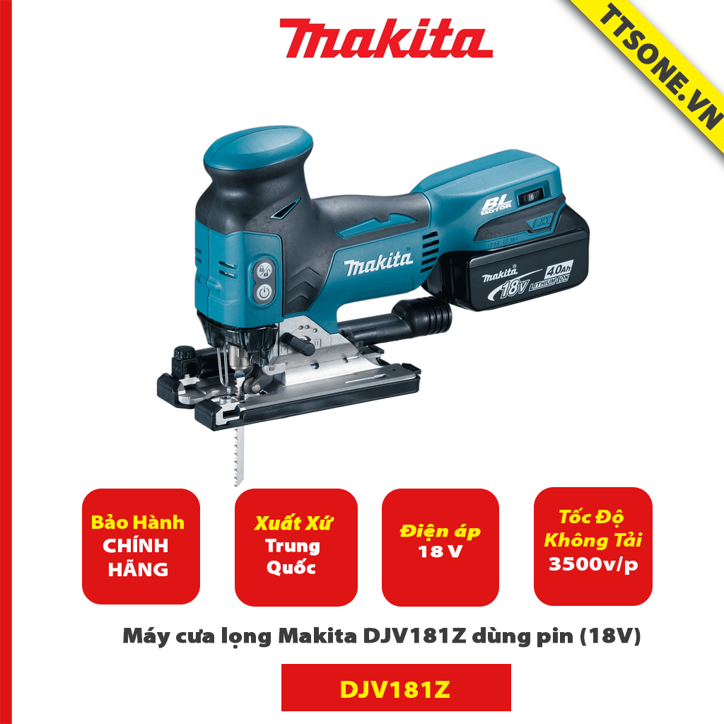 Máy cưa lọng Makita DJV181Z dùng pin (18V)-Chính Hãng