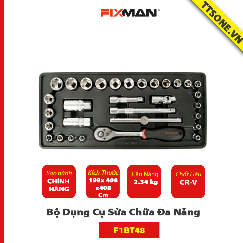 Bộ Dụng Cụ Sửa Chữa Đa Năng FIXMAN 31 Chi Tiết F1BT48 - Chính hãng