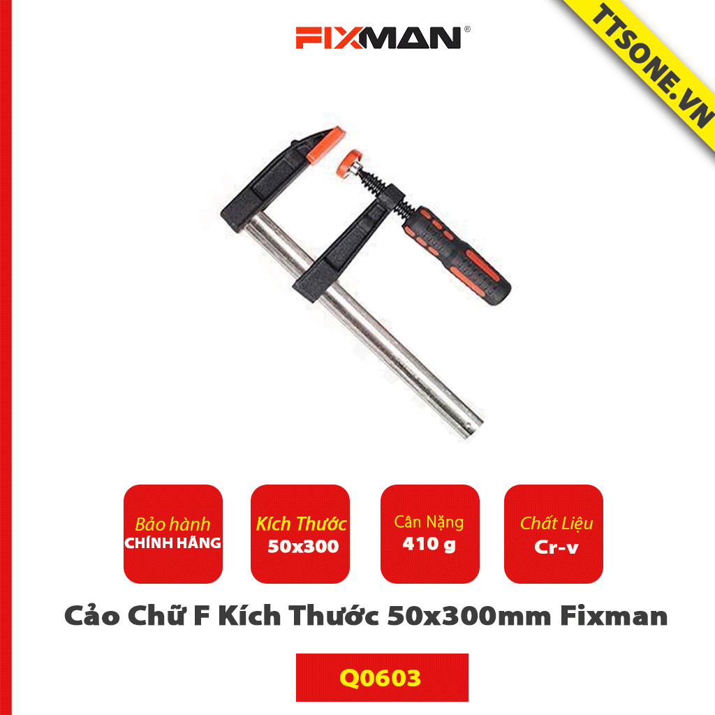 Cảo Chữ F Kích Thước 50x300mm Fixman Q0603 Chính Hãng