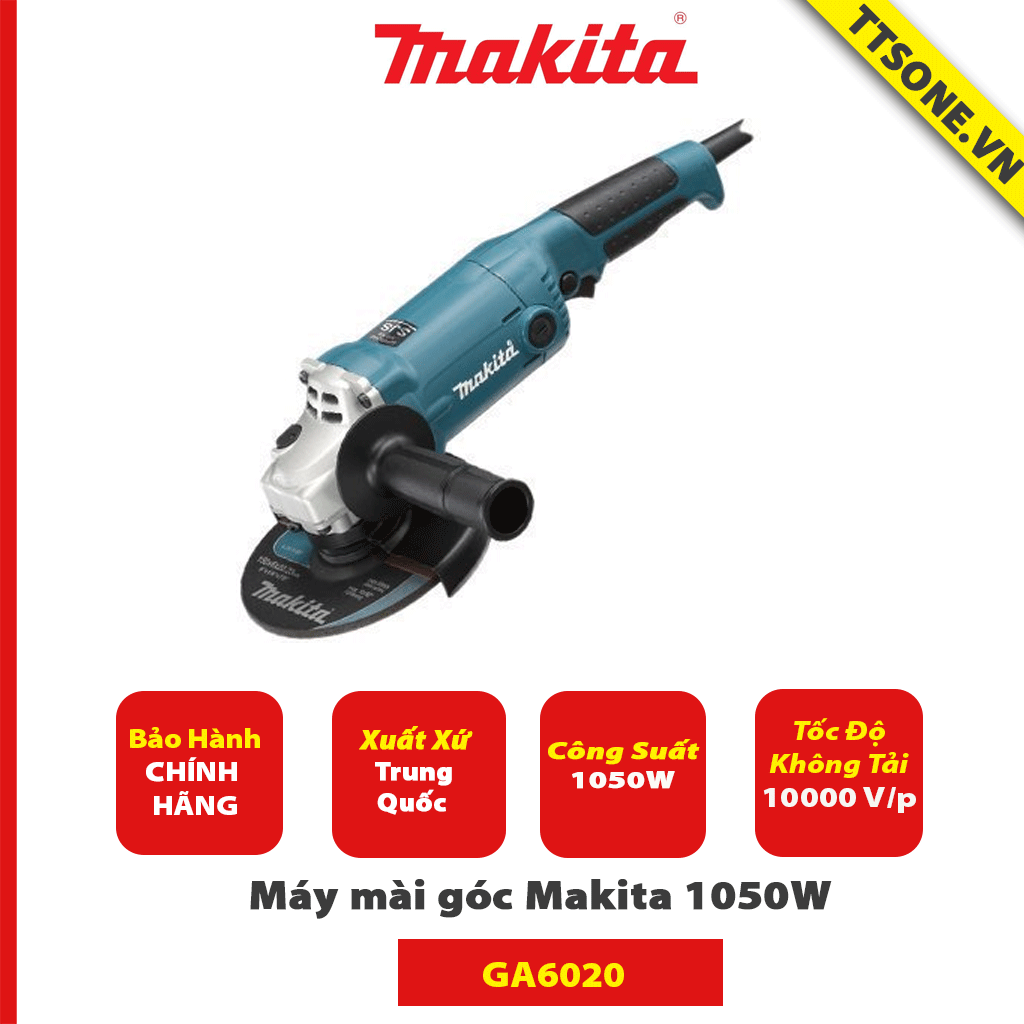 Máy mài góc Makita GA6020 6” 1050W - Chính Hãng