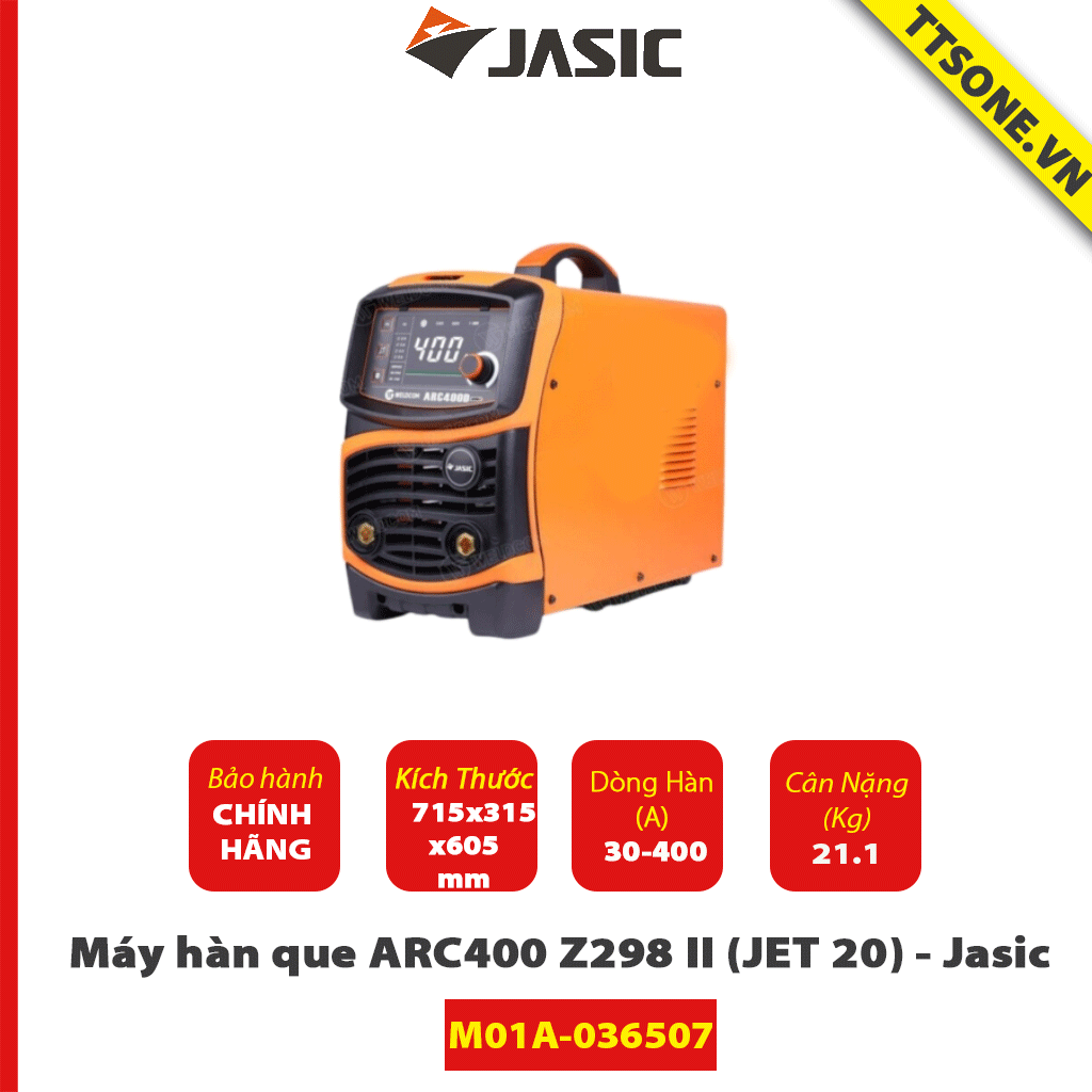 Máy Hàn Que ARC400 Z298 II (JET 20) - Jasic - Chính Hãng