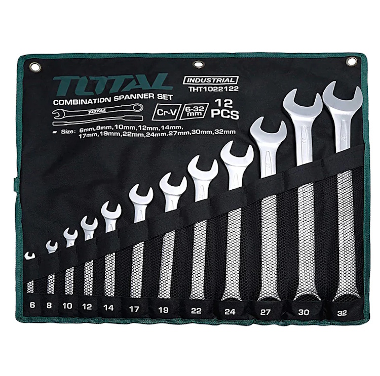 Bộ cờ lê vòng miệng 12 chi tiết Total THT1022122 6-32mm
