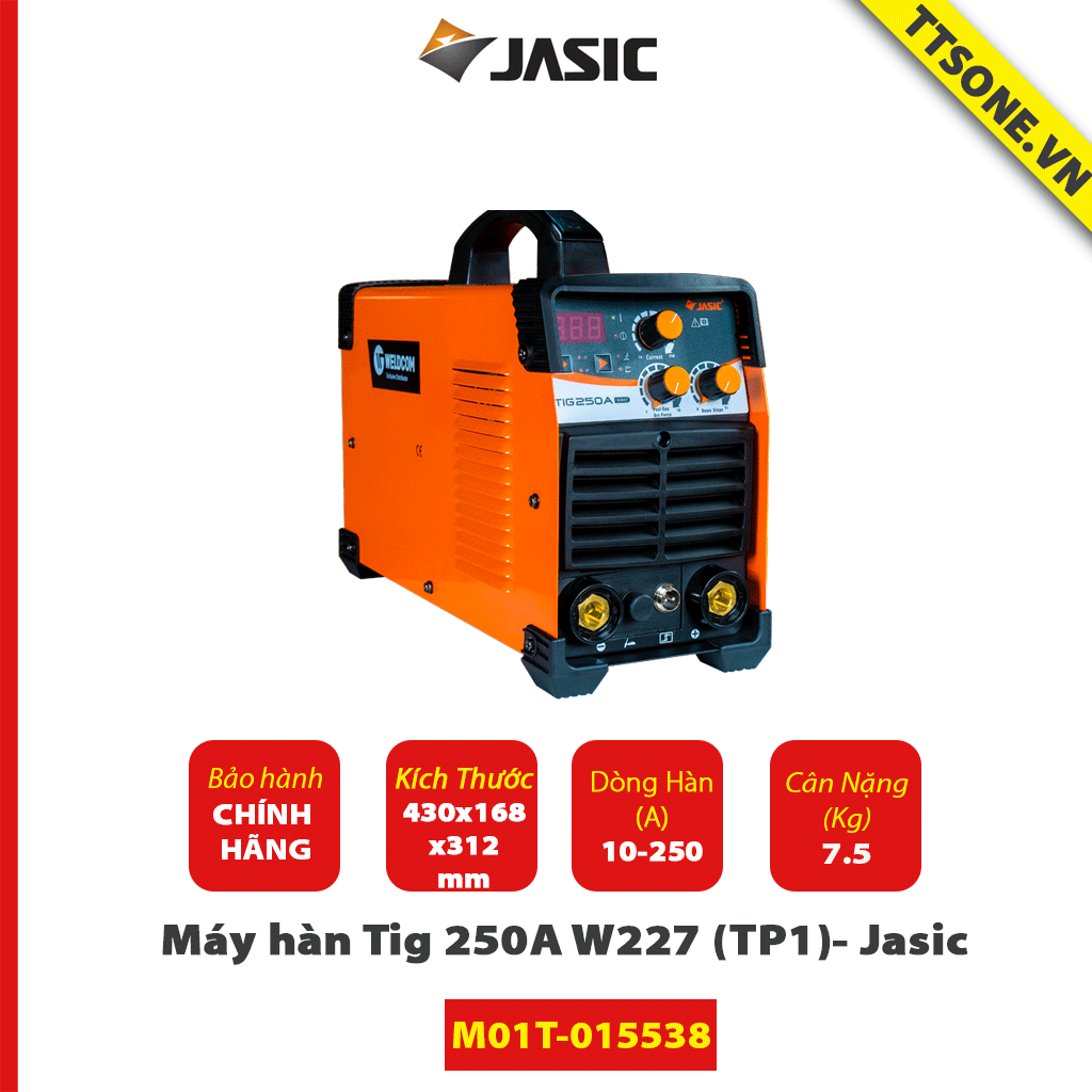Máy Hàn Tig 250A W227 (TP1)- Jasic - Chính Hãng