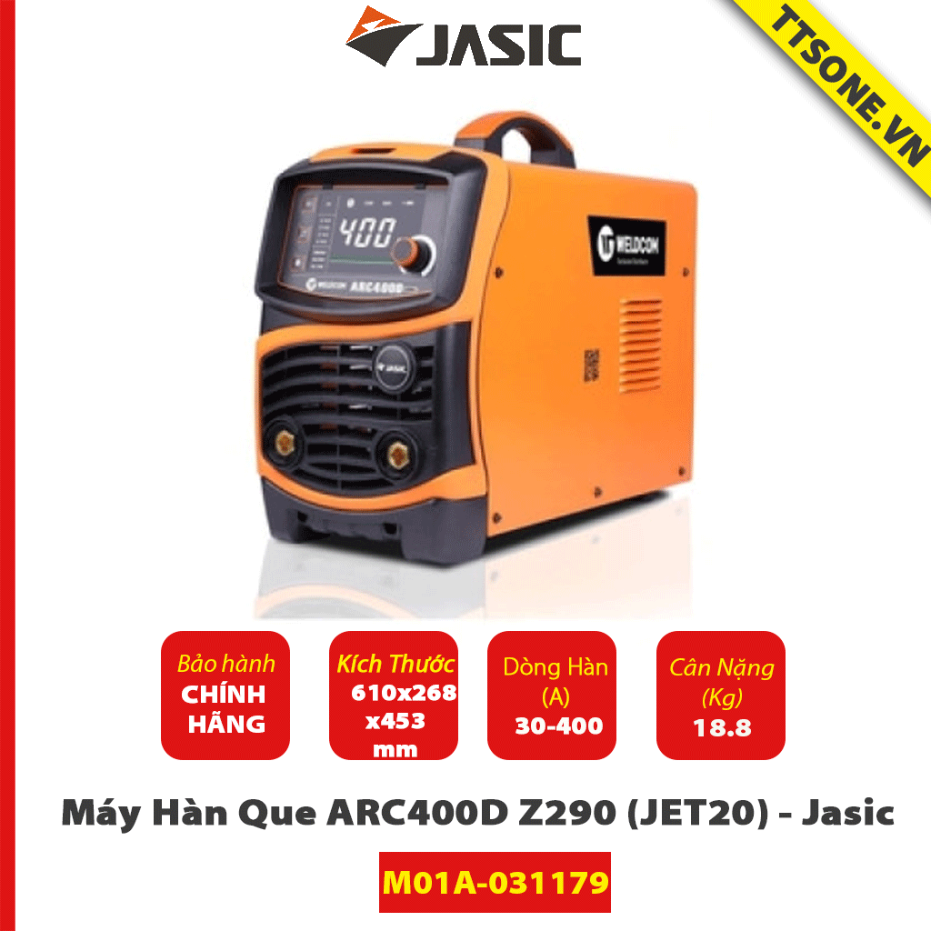 Máy Hàn Que ARC400D Z290 (JET20) - Jasic - Chính Hãng