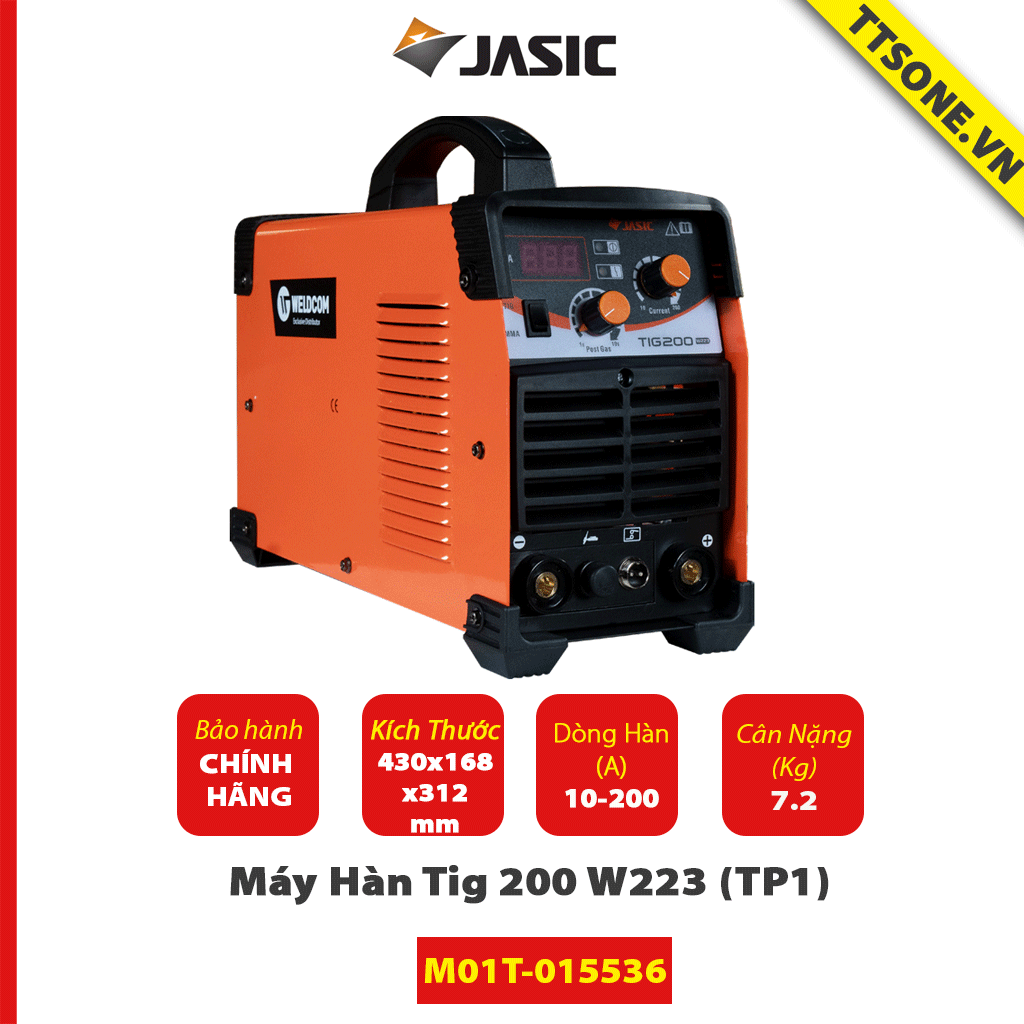 Máy Hàn Tig 200 W223 (TP2)- Jasic - Chính Hãng