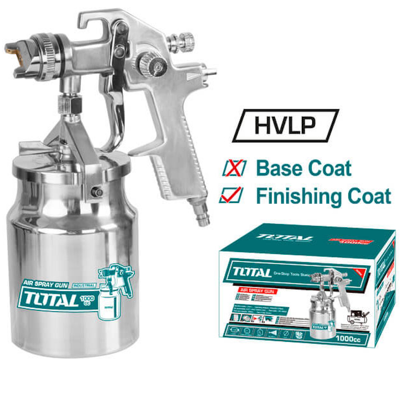 1000cc Súng phun sơn dùng khí Total TAT11004