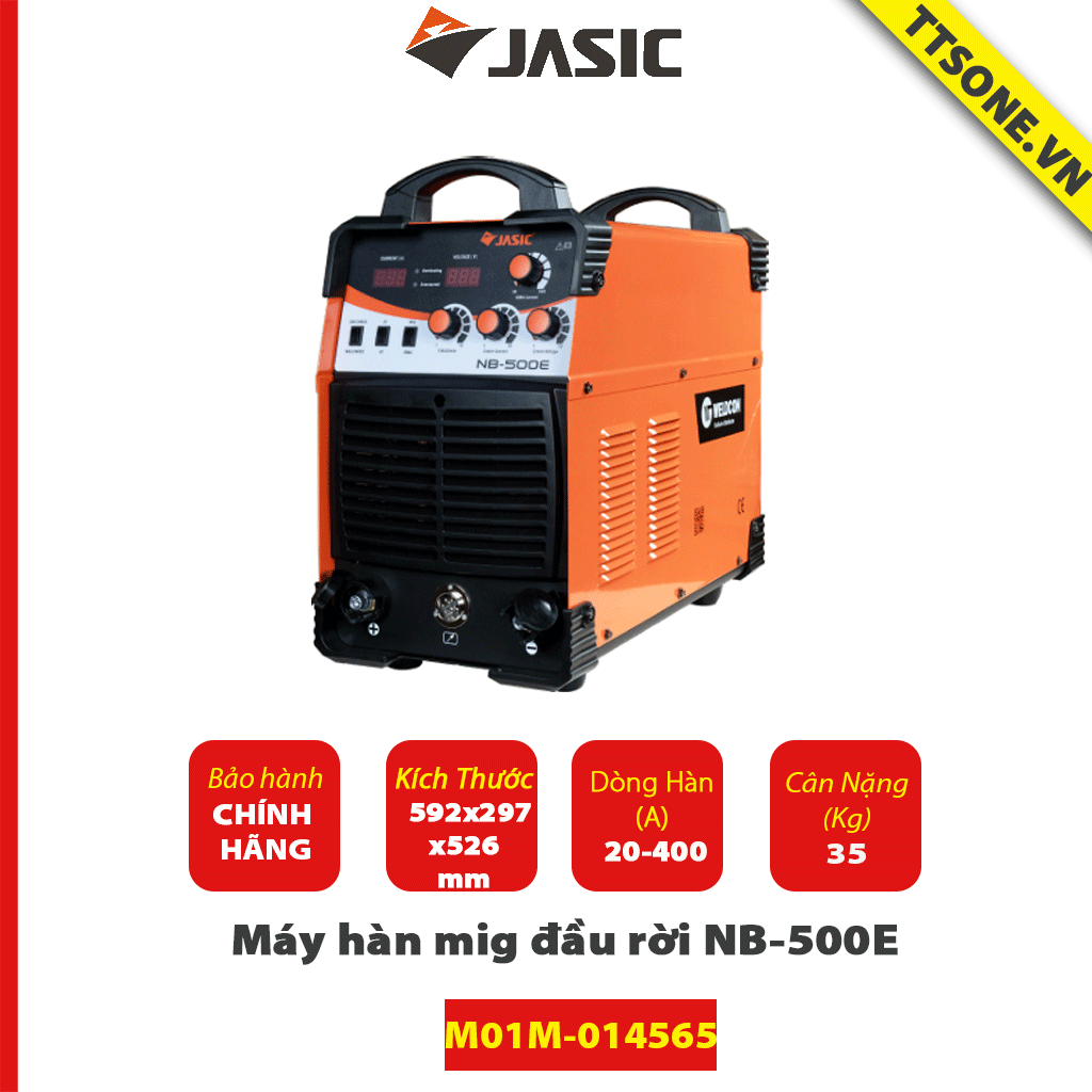 Máy hàn mig đầu rời NB-500E（đầu cấp dây không cáp)- Jasic - Chính Hãng
