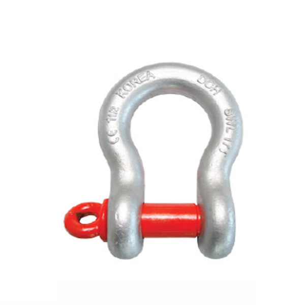 Ma ní 1/4'' (shackle BC) tải trọng 0.5 Tân omega chốt vặn ren, KBC, Hàn quốc