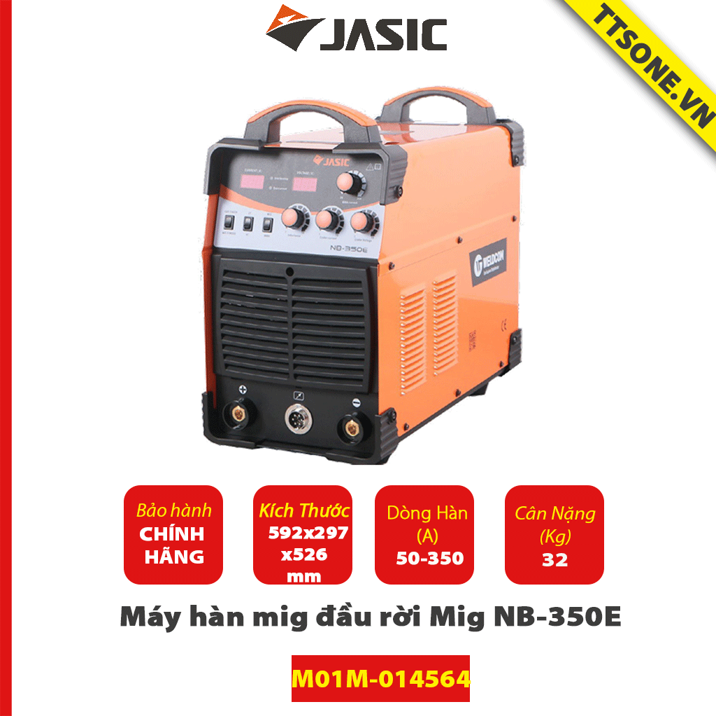 Máy Hàn mig Đầu Rời Mig NB-350E(đầu cấp dây không cáp) - Jasic - Chính Hãng