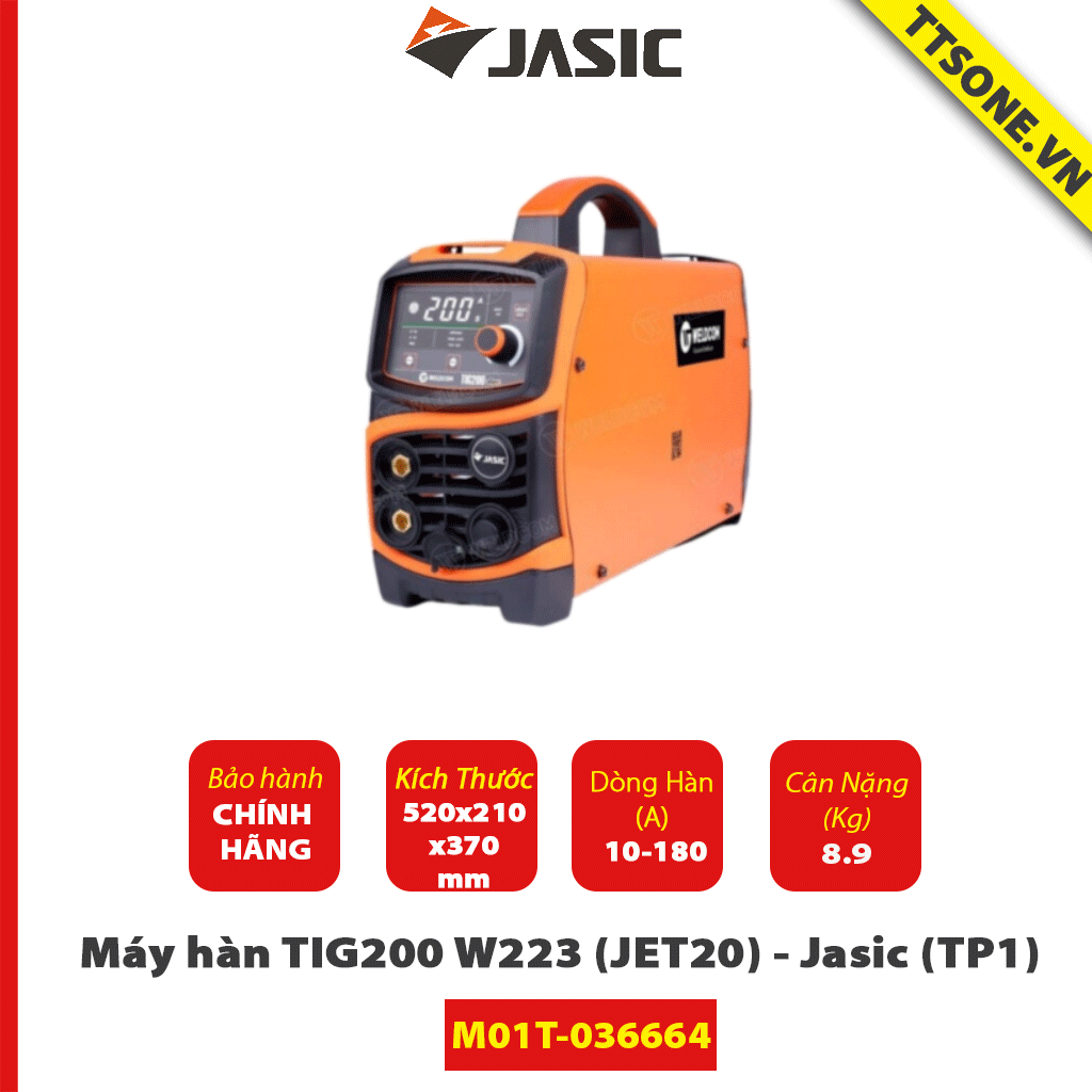 Máy Hàn TIG200 W223 Ⅱ (JET20) - Jasic (TP1)