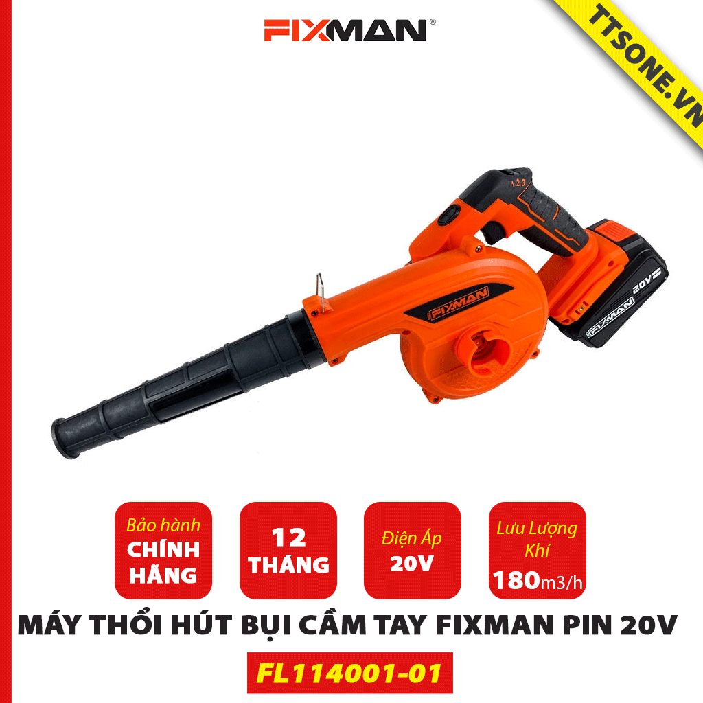 Máy Thổi Bụi Cầm Tay FIXMAN pin 20V FL114001-01 - Chính hãng