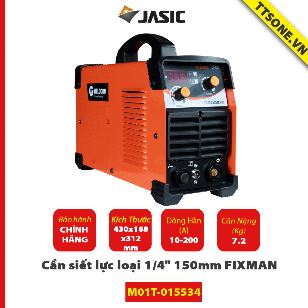 Máy Hàn Tig 200S W221(TP2)- Jasic - Chính Hãng