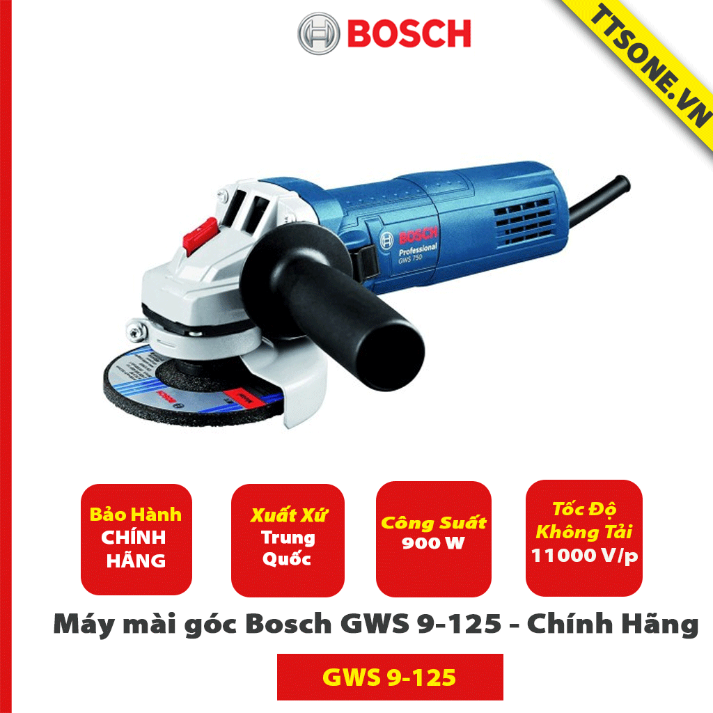 Máy mài góc Bosch GWS 9-125 - Chính Hãng