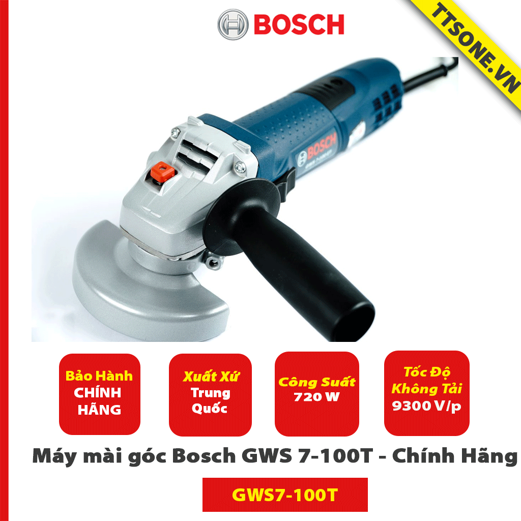 Máy mài góc Bosch GWS 7-100T - Chính Hãng