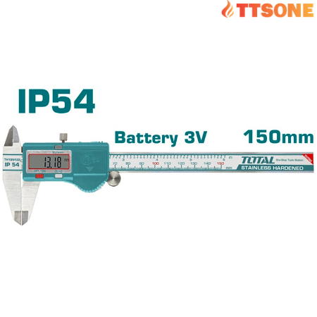 Thước cặp điện tử IP54 TOTAL TMT321506 (0-150mm) - Chính Hãng
