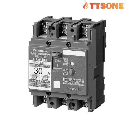 Cầu Dao MCCB 3P 15A 2.5kA/1.5kA (200V/415V) PANASONIC BBW315Y