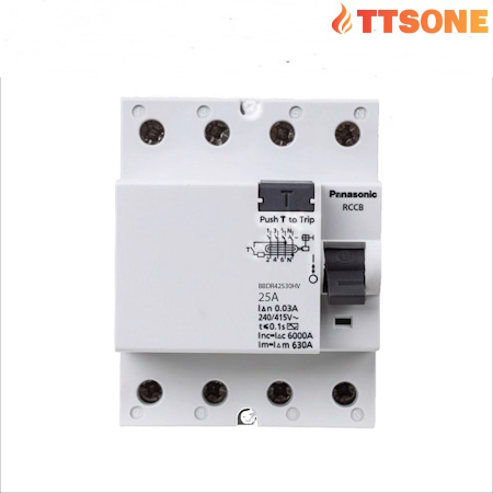 Cầu Dao Chống giật RCCB 4P 63A PANASONIC BBDR46330HV