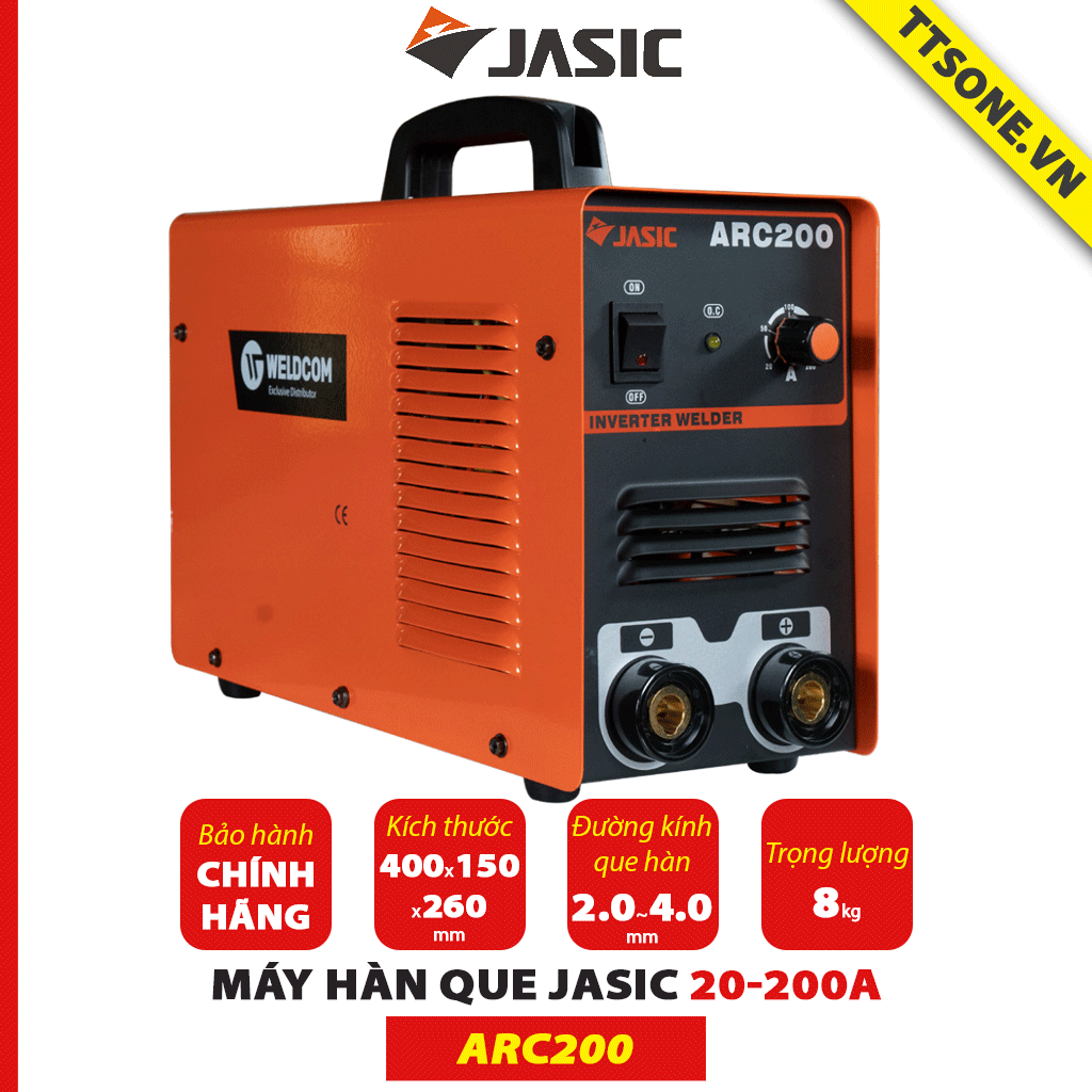 Máy hàn que ARC200 20-200A JASIC - Chính hãng